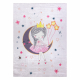 BAMBINO 48060 Waschteppich Prinzessin, Sterne für Kinder Anti-Rutsch - rosa