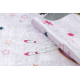 BAMBINO 48060 plovimo kilimas Princesė, žvaigždės vaikams neslystantis - rožinis