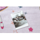 BAMBINO 48060 Waschteppich Prinzessin, Sterne für Kinder Anti-Rutsch - rosa