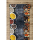 TAPIS DE COULOIR antidérapant LOTUS KITCHEN 40580 Vaisselle, pour la cuisine gris / jaune lavable 60cm