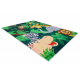 BAMBINO 2705 washing carpet Animals, Africa for children anti-slip - green / brown 