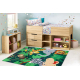 BAMBINO 2705 washing carpet Animals, Africa for children anti-slip - green / brown 