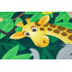 BAMBINO 2705 washing carpet Animals, Africa for children anti-slip - green / brown 