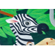 BAMBINO 2705 washing carpet Animals, Africa for children anti-slip - green / brown 
