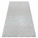 BAMBINO 47890 washing carpet Dots for children anti-slip - white / brown