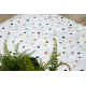 BAMBINO 47890 washing carpet Dots for children anti-slip - white / brown