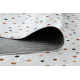 BAMBINO 47890 washing carpet Dots for children anti-slip - white / brown
