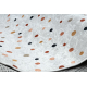 BAMBINO 47890 washing carpet Dots for children anti-slip - white / brown