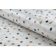 BAMBINO 47890 washing carpet Dots for children anti-slip - white / brown