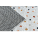 BAMBINO 47890 washing carpet Dots for children anti-slip - white / brown
