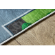 BAMBINO 9028 washing carpet City, streets for children anti-slip - green / grey 