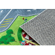 BAMBINO 9028 washing carpet City, streets for children anti-slip - green / grey 