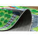 BAMBINO 9028 washing carpet City, streets for children anti-slip - green / grey 