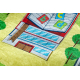 BAMBINO 9028 washing carpet City, streets for children anti-slip - green / grey 