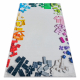 Alfombra lavable BAMBINO 38480 Kit de construcción para niños antideslizante - gris / amarillo