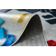 BAMBINO 38480 washing carpet Construction kit for children anti-slip - grey / yellow