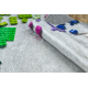 Alfombra lavable BAMBINO 38480 Kit de construcción para niños antideslizante - gris / amarillo