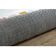 Tapis lavable BAMBINO 47810 Arc-en-ciel, points pour les enfants antidérapant - blanc / rose