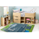 Tapis lavable BAMBINO 46990 Aéroport, avions pour les enfants antidérapant - vert / gris