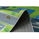Tapis lavable BAMBINO 46990 Aéroport, avions pour les enfants antidérapant - vert / gris