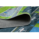 BAMBINO 46990 washing carpet Airport, airplanes for children anti-slip - green / grey 