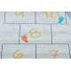 BAMBINO 43092 covor lavabil Animale, hopscotch pentru copii anti-alunecare - gri / galben