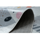Tapis lavable BAMBINO 43092 Animaux, nombres pour les enfants antidérapant - gris / jaune
