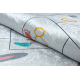 Tapis lavable BAMBINO 43092 Animaux, nombres pour les enfants antidérapant - gris / jaune