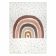 BAMBINO 46960 washing carpet Rainbow, dots for children anti-slip - white / brown