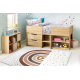BAMBINO 46960 Waschteppich Regenbogen, Punkte für Kinder Anti-Rutsch - weiß / braun 