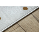 BAMBINO 46960 washing carpet Rainbow, dots for children anti-slip - white / brown