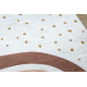 BAMBINO 46960 washing carpet Rainbow, dots for children anti-slip - white / brown