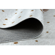 BAMBINO 46960 washing carpet Rainbow, dots for children anti-slip - white / brown