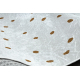 BAMBINO 46960 washing carpet Rainbow, dots for children anti-slip - white / brown