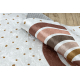 BAMBINO 46960 washing carpet Rainbow, dots for children anti-slip - white / brown
