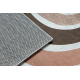 BAMBINO 46960 washing carpet Rainbow, dots for children anti-slip - white / brown