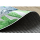 BAMBINO 54090 round washing carpet Animals, Africa for children anti-slip - white / green