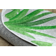 BAMBINO 54090 round washing carpet Animals, Africa for children anti-slip - white / green