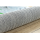 BAMBINO 54090 round washing carpet Animals, Africa for children anti-slip - white / green