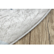 BAMBINO 48130 rund Waschteppich Sterne für Kinder Anti-Rutsch - beige / grau 