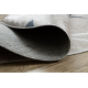 BAMBINO 48130 round washing carpet Stars for children anti-slip - beige / grey 
