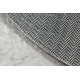 BAMBINO 48130 round washing carpet Stars for children anti-slip - beige / grey 