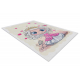 BAMBINO 43020 Waschteppich Prinzessin, Sterne für Kinder Anti-Rutsch - creme / rosa