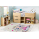 BAMBINO 43020 Waschteppich Prinzessin, Sterne für Kinder Anti-Rutsch - creme / rosa