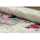 BAMBINO 43020 Waschteppich Prinzessin, Sterne für Kinder Anti-Rutsch - creme / rosa