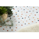 BAMBINO 47890 round washing carpet Dots for children anti-slip - white / brown