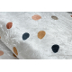 BAMBINO 47890 round washing carpet Dots for children anti-slip - white / brown