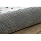 Tapis lavable BAMBINO 47890 cercle Points pour les enfants antidérapant - blanc / marron