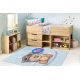 BAMBINO 43030 washing carpet Teddy bear, pilot for children anti-slip - blue / brown 