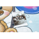 BAMBINO 43030 Waschteppich Teddybär, der Pilot für Kinder Anti-Rutsch - blau / braun 